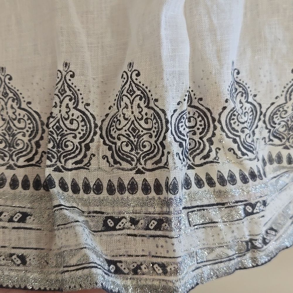 Chico's Linen Beaded Tunic - Picture 4 of 7